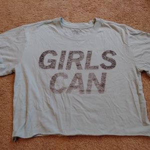 Cropped short sleeve shirt